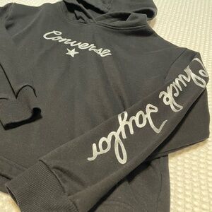 Converse Black Hoodie with White Logo